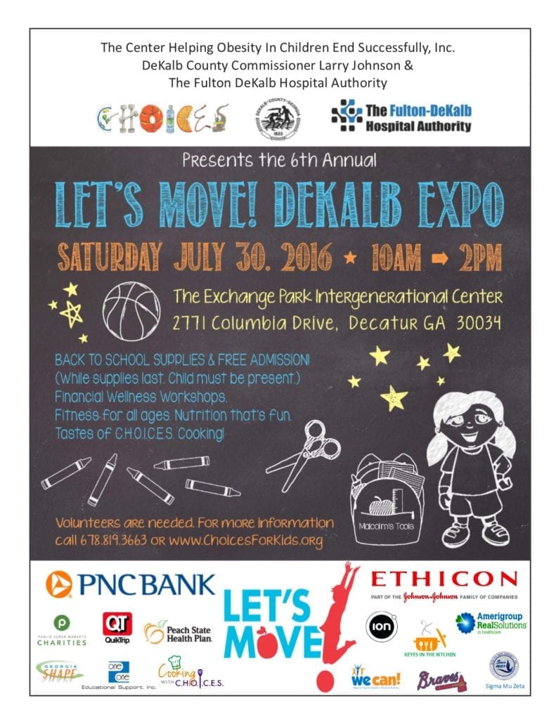 2016 Lets Move DeKalb with CHOICES Flyer