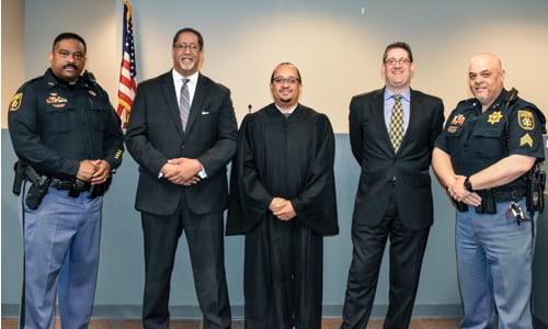 Judge Sheridan, Mayor, Solicitor and deputies_WEB