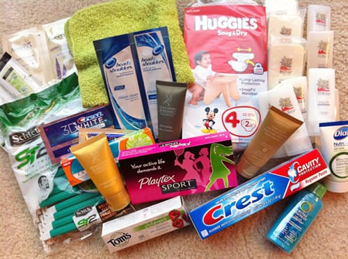 collects toiletries for needy