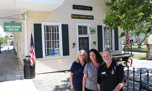 L-R Sandy Fowler, David Binder, Mitzi Quarles