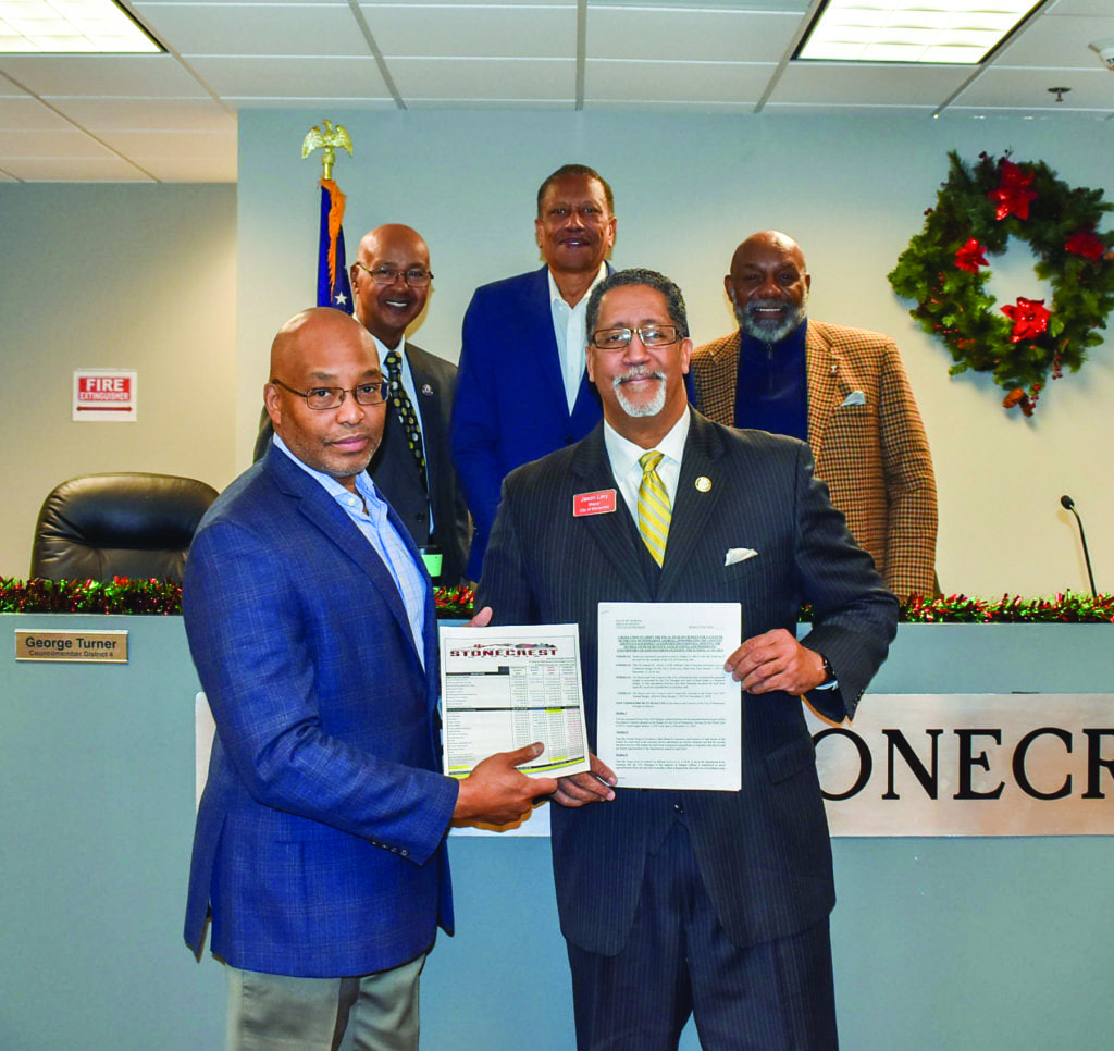 Mayor, Michael Harris, Councilmembers Clanton, Turner and Turner Budget 2019