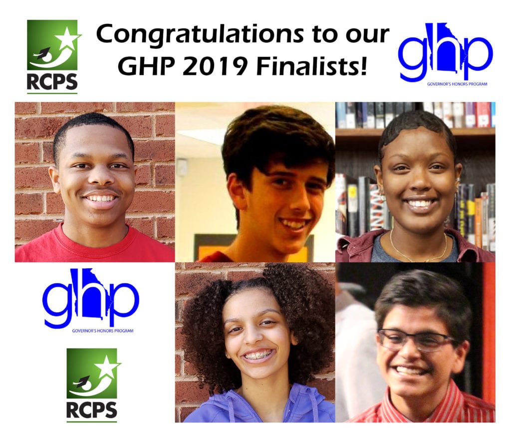 GHP Finalists Robert Boone, Brandon Gignilliat, Elizabeth Lee, Amaya Sommer, Shivam Vohra