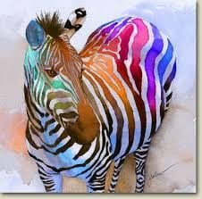 Watercolors from Apples to Zebras