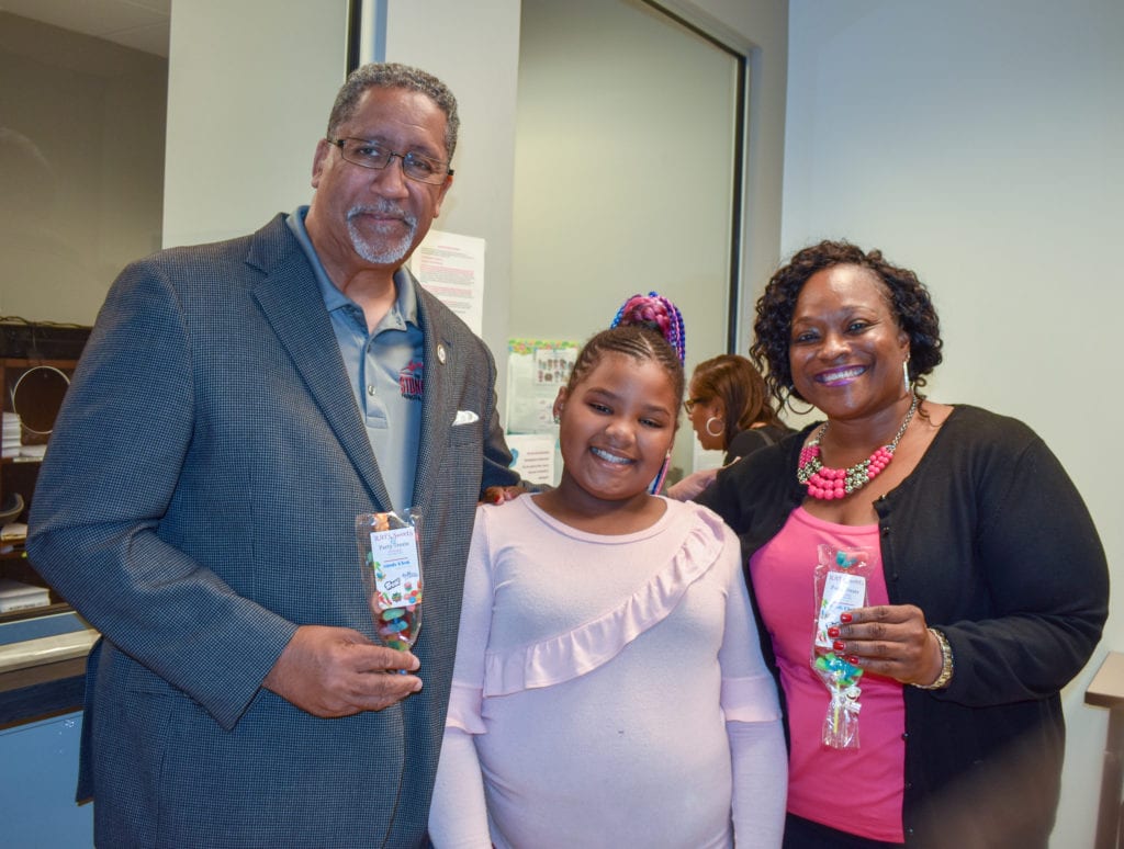 Mayor Sonya Isom and Auri Turner